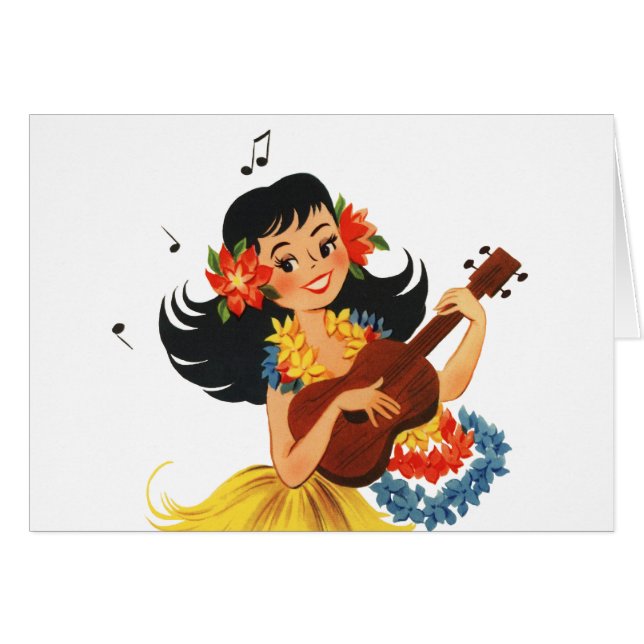 Hula Hula Mädchen (Vorderseite (Horizontal))