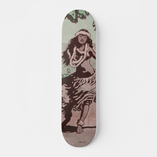Hula Hula Mädchen Skateboard (Vorne)