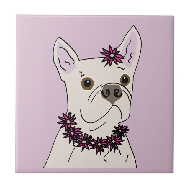 Hula Hund Fliese (Vorderseite)