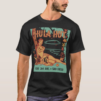 Hula Hut Vintage Tiki Americana T-shirt classique