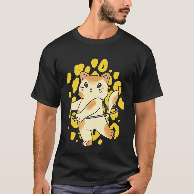 Hula-Katze T-Shirt (Vorderseite)