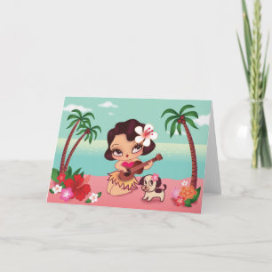 Hula Lulus Island Song Karte