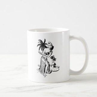Hula Mädchen Kaffeetasse