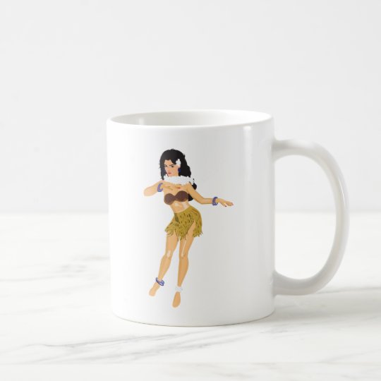 Hula Mädchen Kaffeetasse