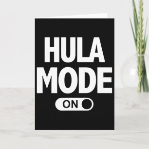 Hula-Modus Auf Hawaii Luau-Urlaubsparty Karte