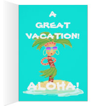 Hula Palm Urlaubskarte