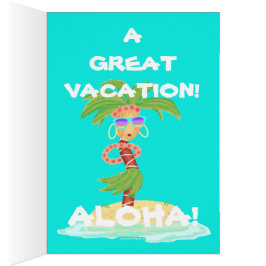 Hula Palm Urlaubskarte