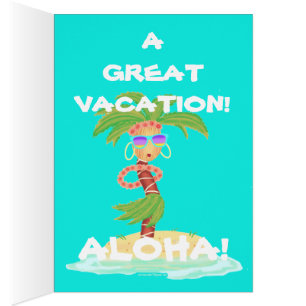 Hula Palm Urlaubskarte