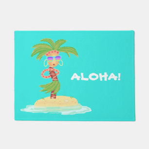 Hula Palmen-Fußmatte Fußmatte
