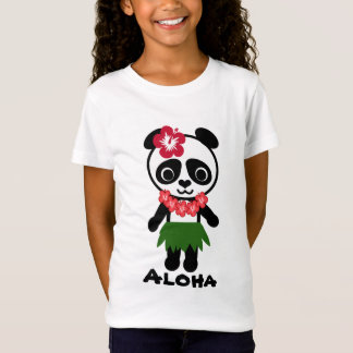 Hula Panda - Mädchen-Baby - Puppe (angepasst) T-Shirt