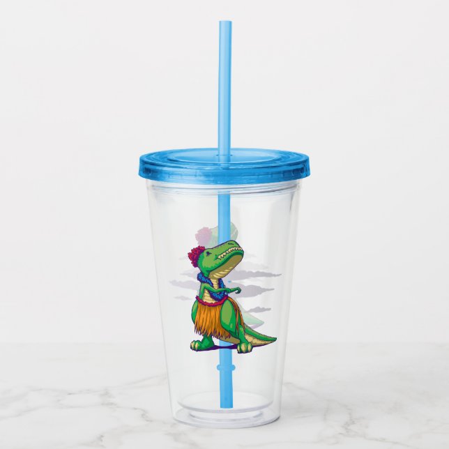Hula Rex Acryltrinkbecher (Vorderseite)