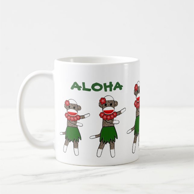 Hula Socken-Affe durch lil kolohe Jessica - Tasse (Links)