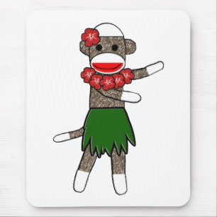 Hula Socken-Affe Mousepad