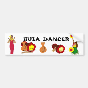 Hula Tanz-Autoaufkleber Autoaufkleber
