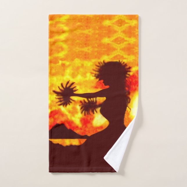 Hula-Tänzerin  Handtuch (Handtuch)