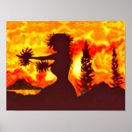 Hula-Tänzerin Poster