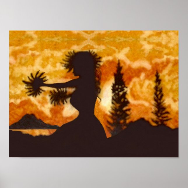Hula-Tänzerin  Poster (Vorne)