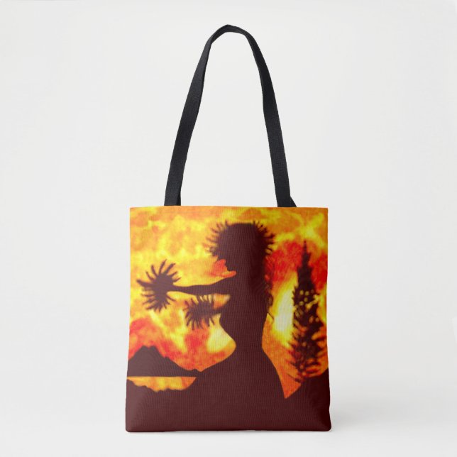 Hula-Tänzerin  Tasche (Vorderseite)