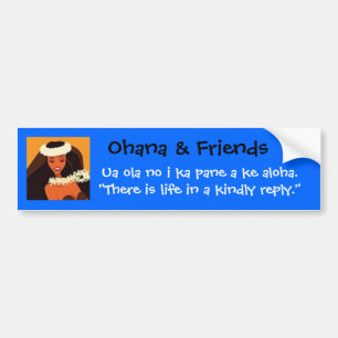 hulagirl, Ohana u. Freunde, MAola keine i-Kawanne Autoaufkleber