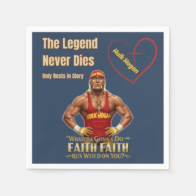 Hulk Hogan wird diese kühn inspiriert Hulkster Lie Serviette (Vorderseite)