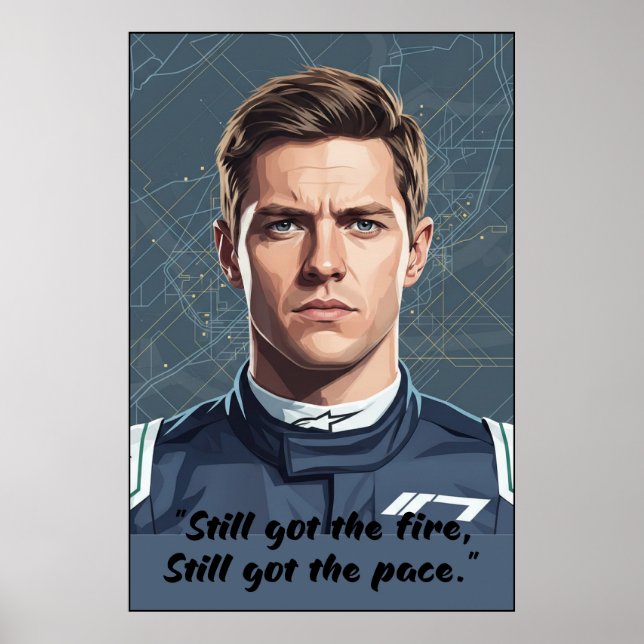 Hülkenberg-Zitatposter Poster (Vorne)
