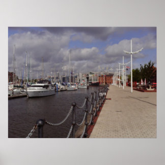 Hull City Marina Poster Print