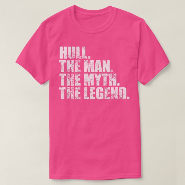 Hull Familienname Hull Nachname Name Hull Nachname T-Shirt (Design vorne)