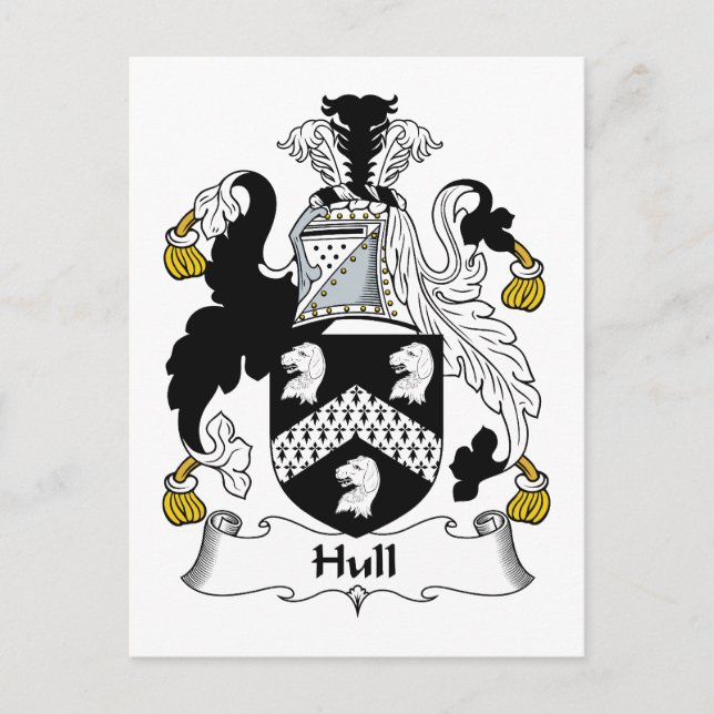 Hull Familienwappen Postkarte (Vorderseite)