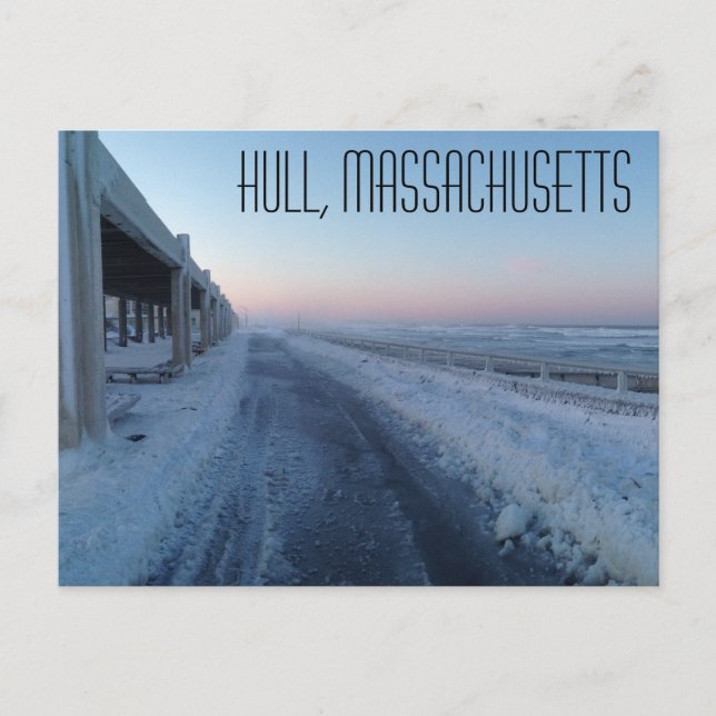Hull Massachusetts Postkarte (Vorderseite)