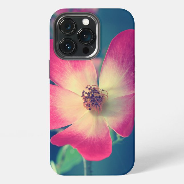 Hülle für Iphone 13 pro Fleur Rose (Hinten)
