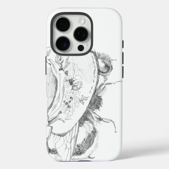 Hülle für iPhone 16 Pro Bee (Rückseite)