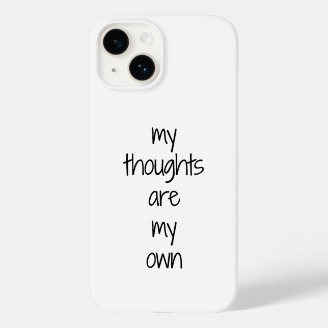 Hülle für iPhone My Thoughts (Rückseite)