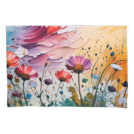 Hüllen aus Wildblume (Bettdecke vorhanden) Kissenbezug