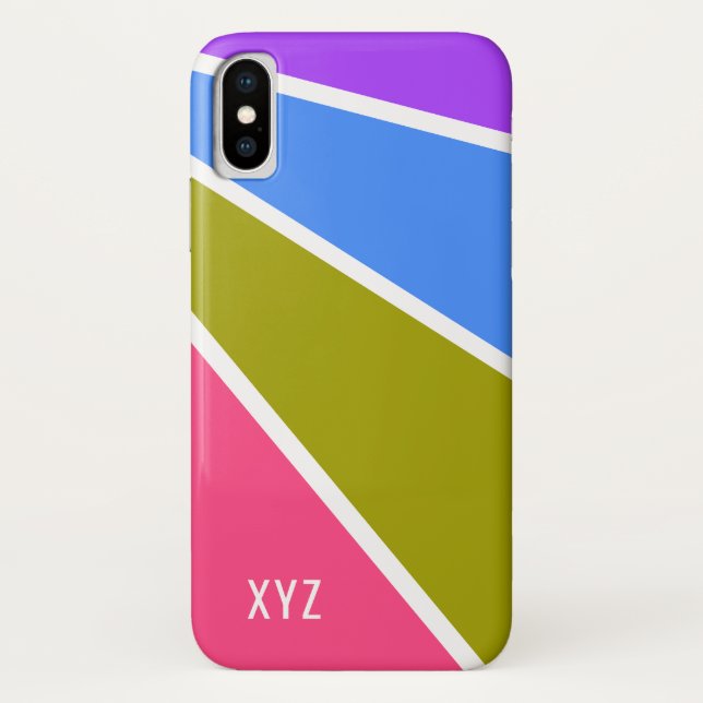 Hüllen für Muster in benutzerdefinierten Monogramm (Rückseite)