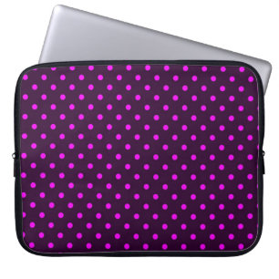 Hülsen-Laptop-Pink-und Veilchen-Tupfen Laptopschutzhülle