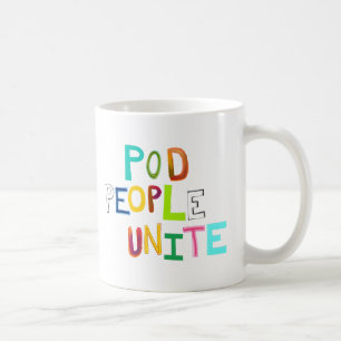 Hülsen-Leute vereinigen bunte einzigartige Kaffeetasse