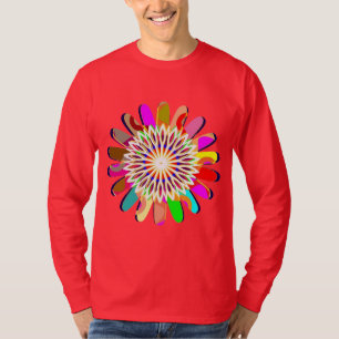 Hülsen-Shirt SONNE CHAKRA der Männer der T-Shirt