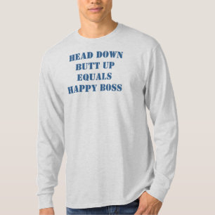 Hülsent-shirt des Slogans der harten Arbeit lange T-Shirt