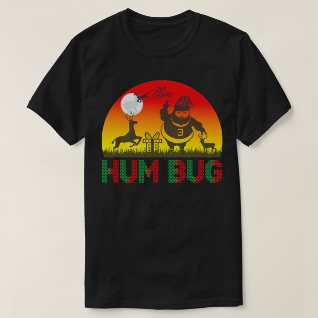 Hum Bug Christmas T-Shirt (Design vorne)