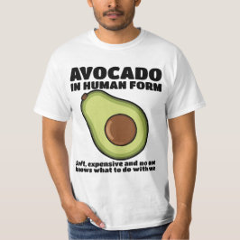 Human Avocado T-shirt Design