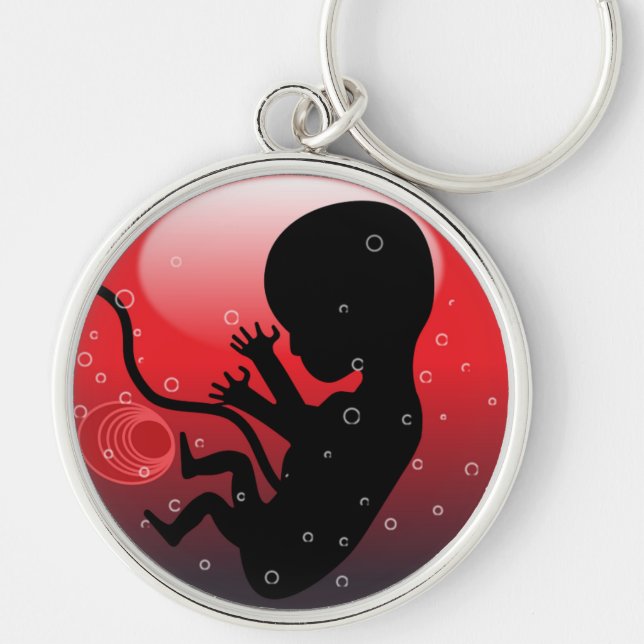 HUMAN BABY EMBRYO SCHLÜSSELANHÄNGER (Vorne)