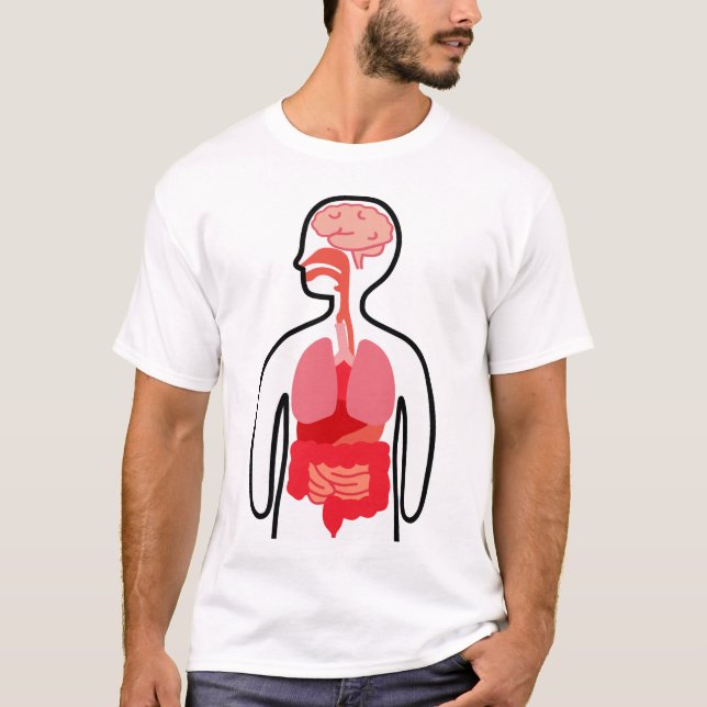 human body in Japanese Kanji T-Shirt (Vorderseite)