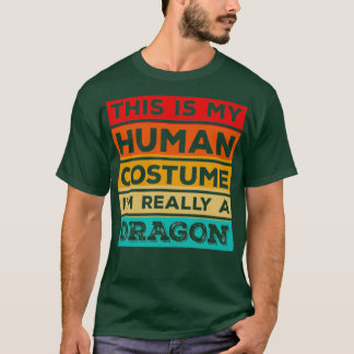 Human Costume Dragon Fire Halloween Beast Wings 1 T-Shirt