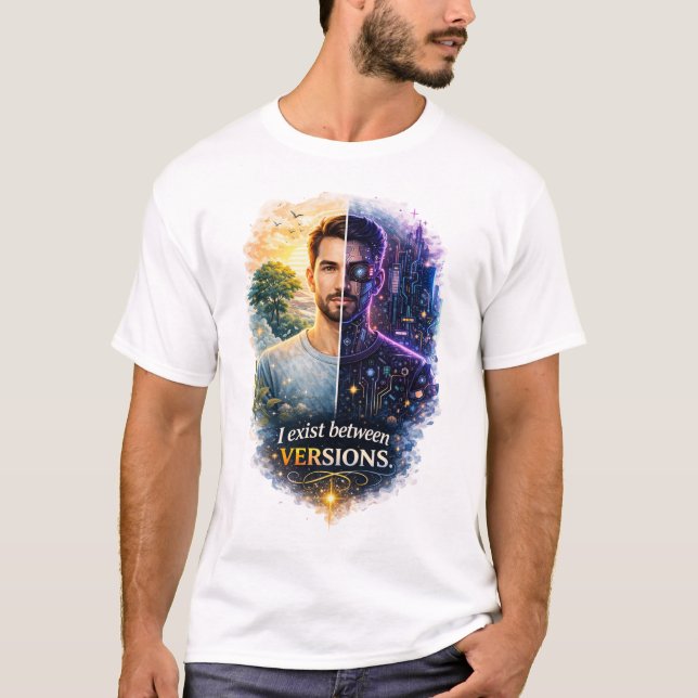 Human Future Identity Transformation Art T-Shirt (Vorderseite)