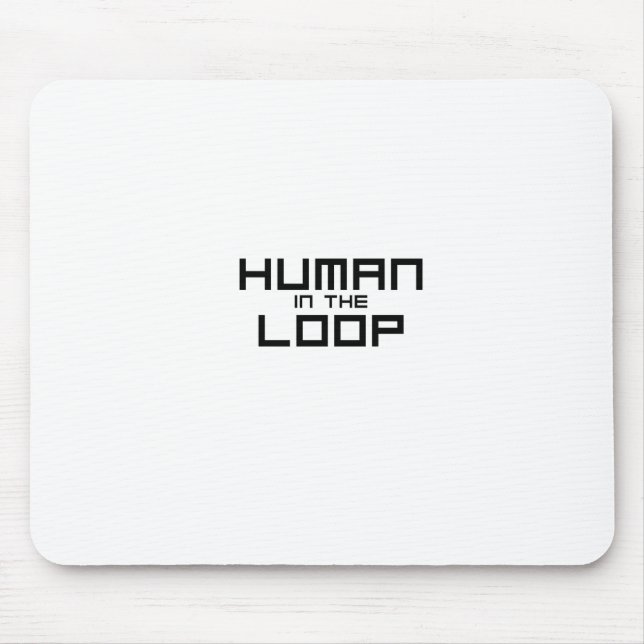Human-in-the-Loop-Minimalist-Mauspad mit technisch Mousepad (Vorne)