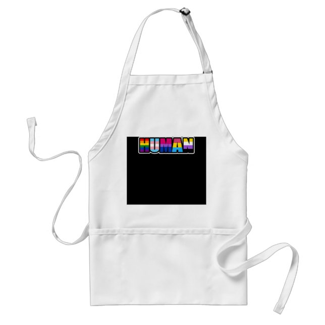 HUMAN LGBT Flag Gay Pride Monat Transgender Schürze (Vorne)