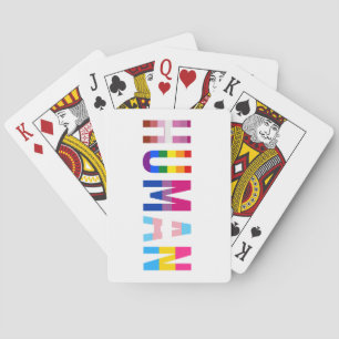 HUMAN LGBT Flag Gay Pride Monat Transgender Spielkarten