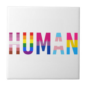 HUMAN LGBT-Flagge Gay Pride Month Transgender Fliese