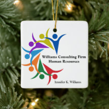 Human Resources Custom Company Rainbow Christmas