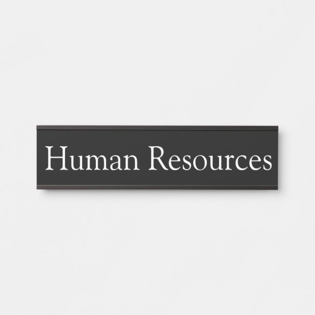 Human Resources Office Door Sign Türschild (Vorderseite )